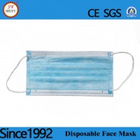 3 Ply Disposable Tie-on Non Woven Face Mask - Antidust Anti-Smog Respirators Protective Face Mask