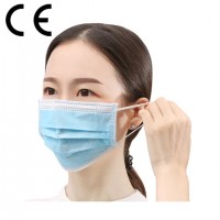 3 Ply Disposable Tie-on Non Woven  Face Mask - Antidust Anti-Smog Respirators & Masks